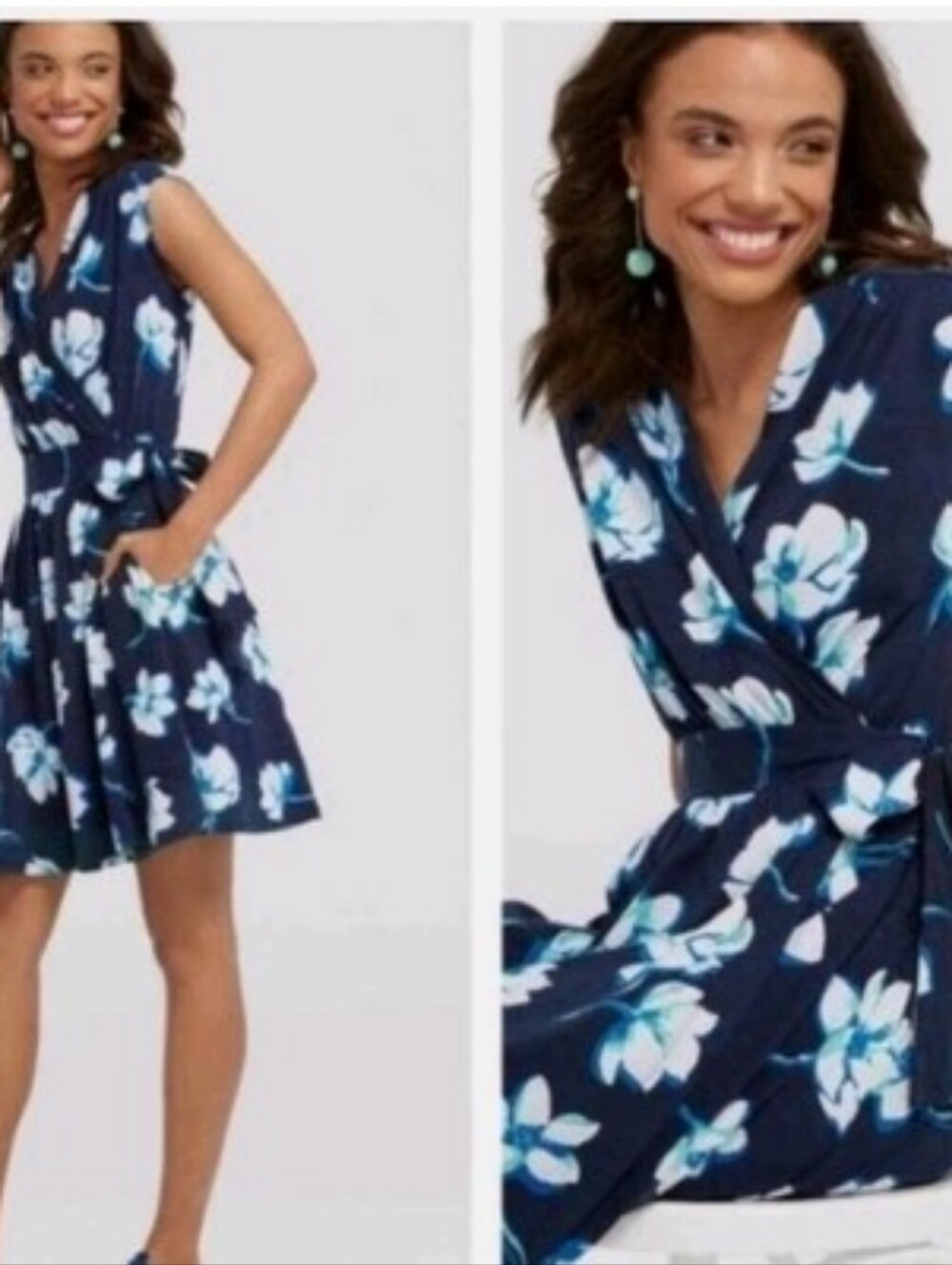 Draper James Floral Wrap Dress